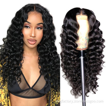 4*4 Kinky Straight Curly Full Lace Human Hair Wig,Lace Closure Wigs,PrePlucked Remy Women Wigs Human Hair